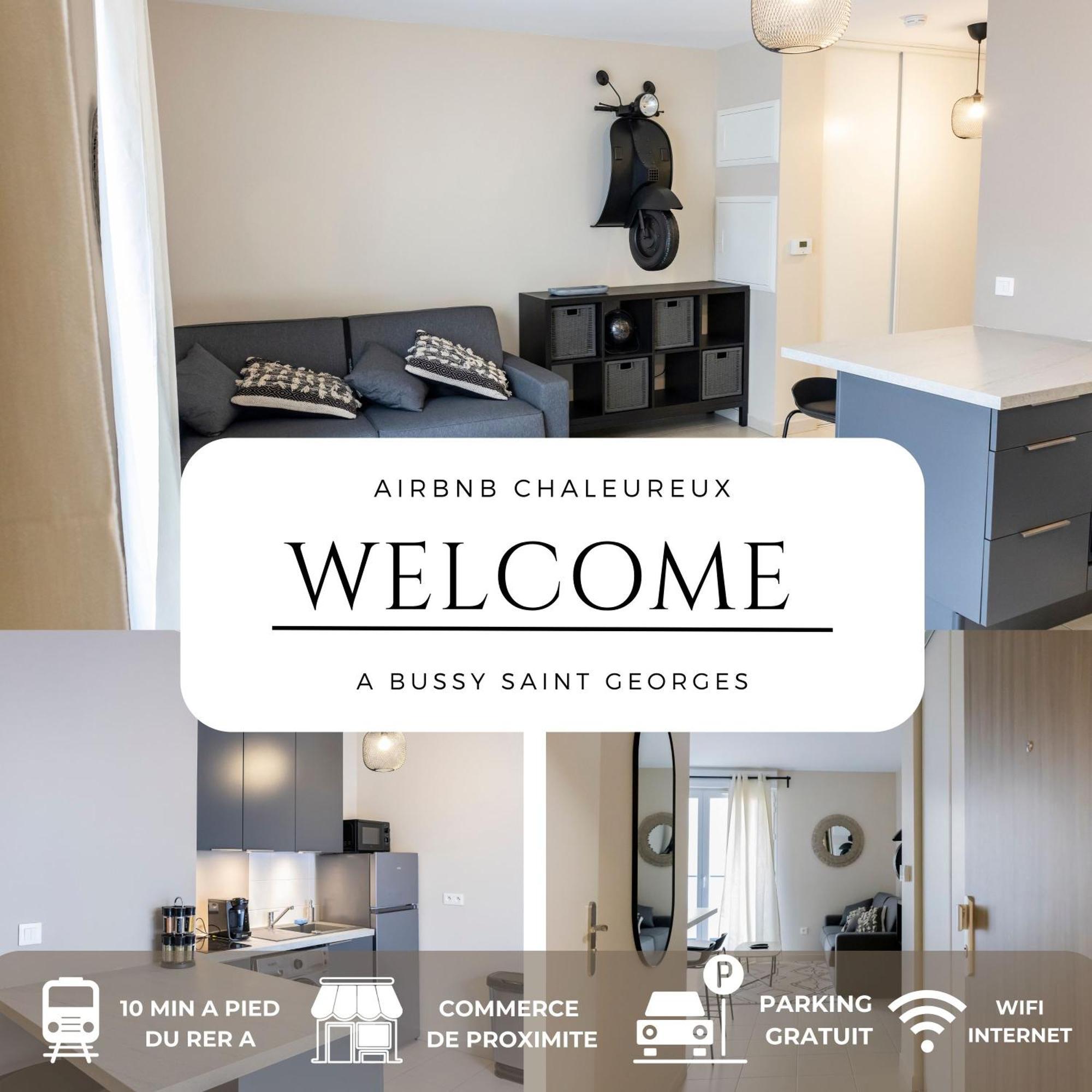 Charmant Studio En Residence Avec Parking Bussy-Saint-Georges Exterior photo